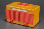 Garod 6AU1 ’Commander’ Radio in Yellow with Red Catalin